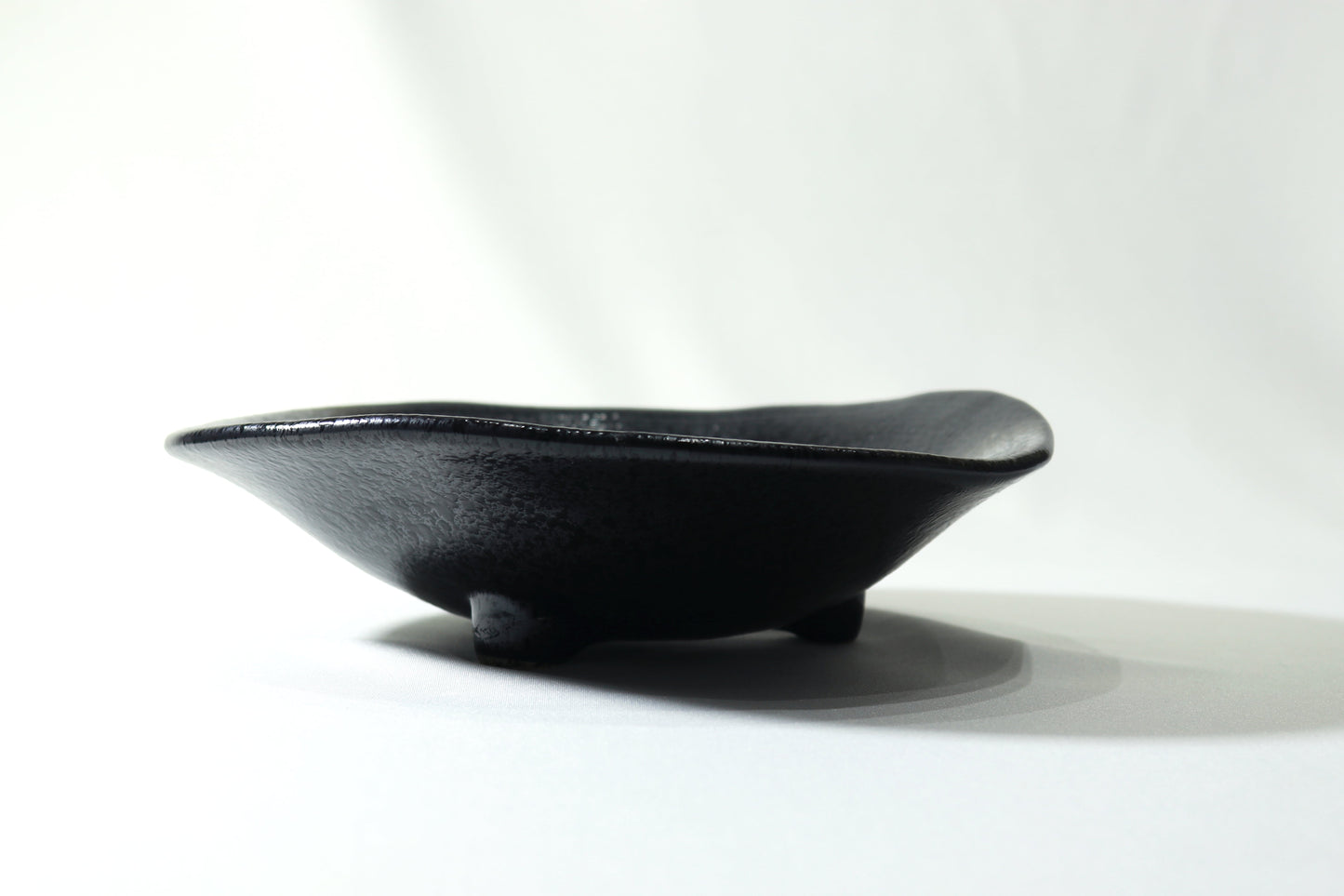 Black Asymmetrical Key Bowl
