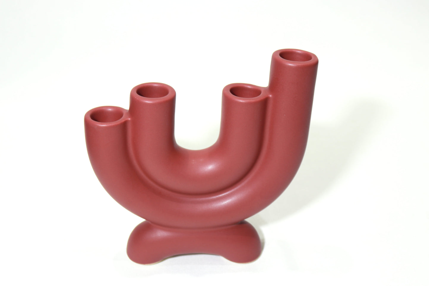 Burgandy Pillar Candle Holder