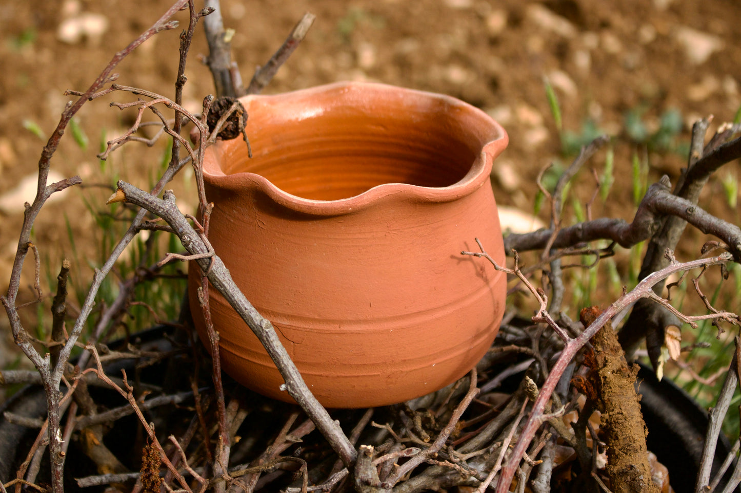 Pottery Pot/Serving Bowl/Incense Dish