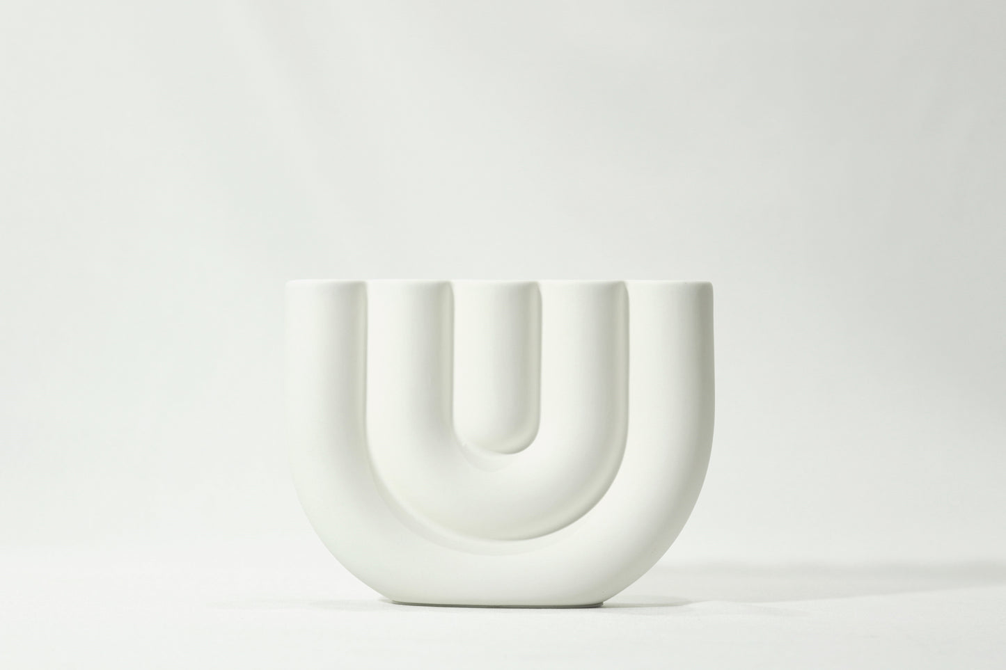 White Pillar Candle Holder