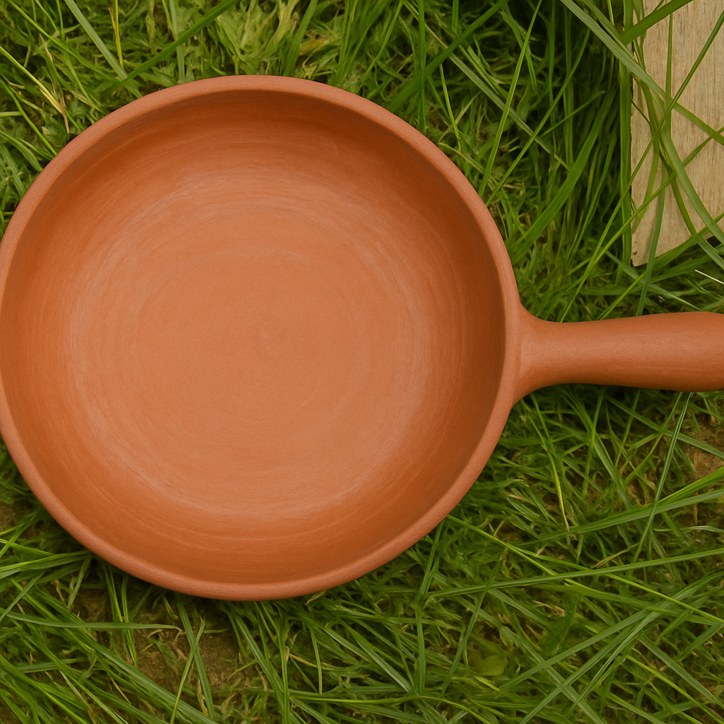 Hand-made Natural Pottery Pan